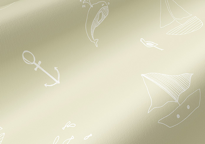Seaside Sailing, Cream Sands - Twist&Fit Roller Blind - Image 4
